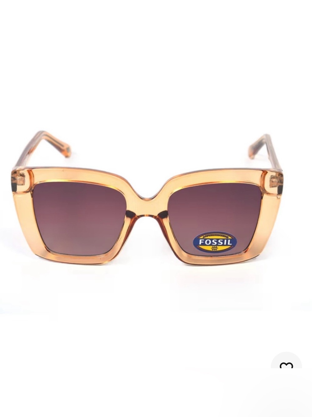 Fossil Square Sunglasses in Amber
